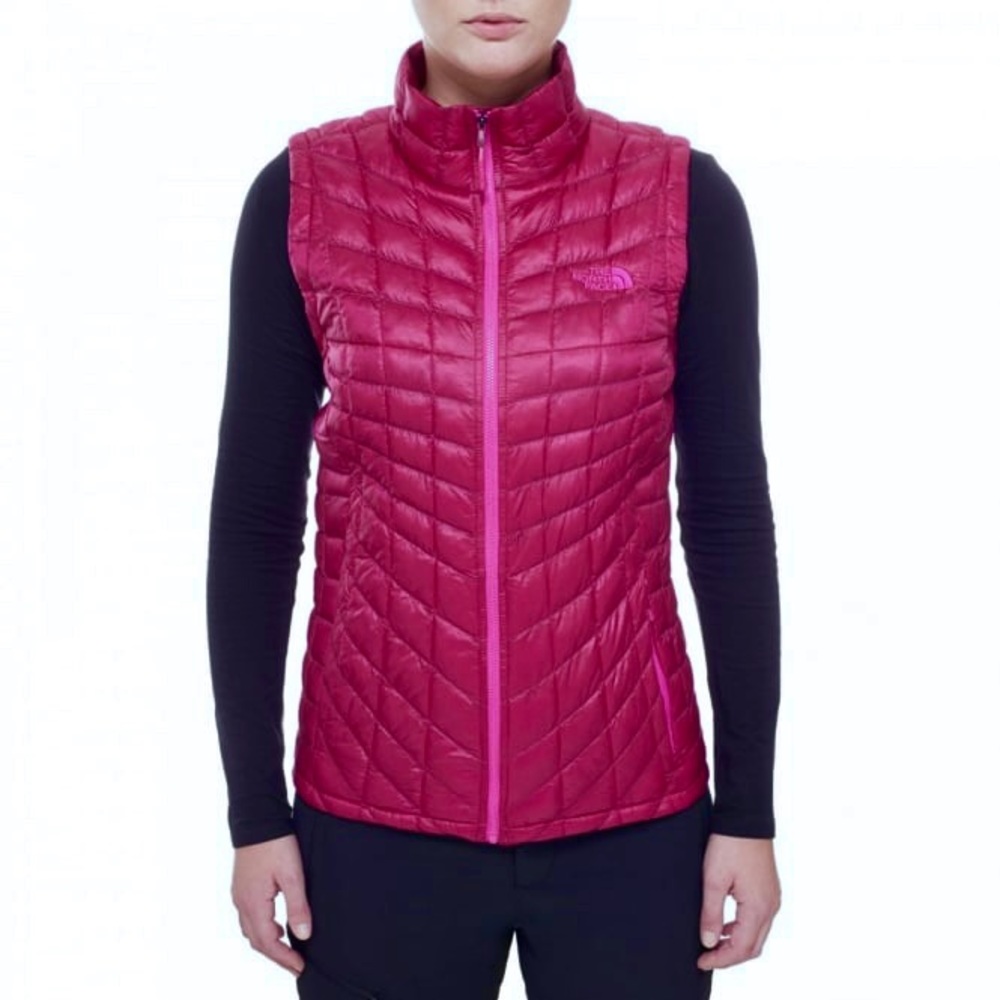 The North Face W THERMOBALL Vest Sz M In Dramatic Plum - Picture 1 of 10